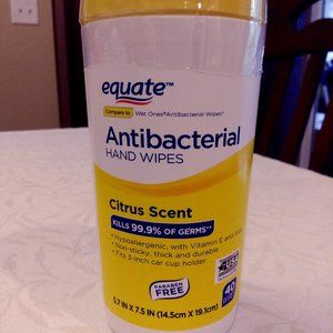 Equate Antibacterial Wipes - 40 count Citrus